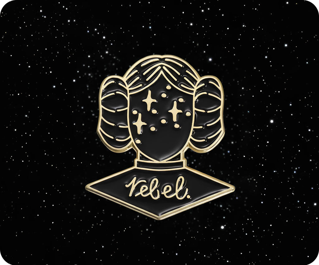 Leia Rebel Space Pin Badge