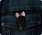 Melting Vinyl Record Pin Badge