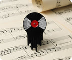 Melting Vinyl Record Pin Badge