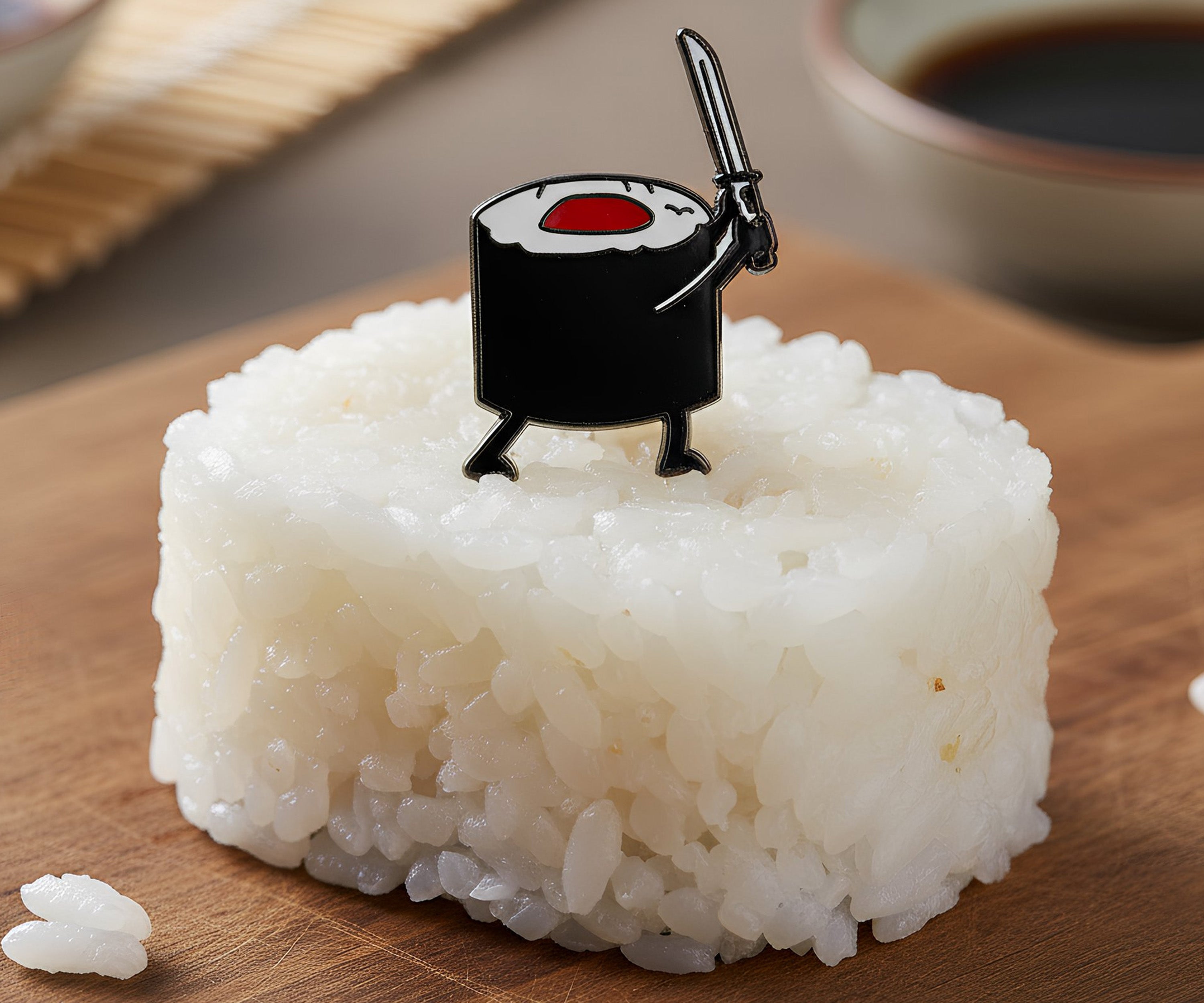 Insignia de Pin de Sushi Ninja Imagen secundaria del producto