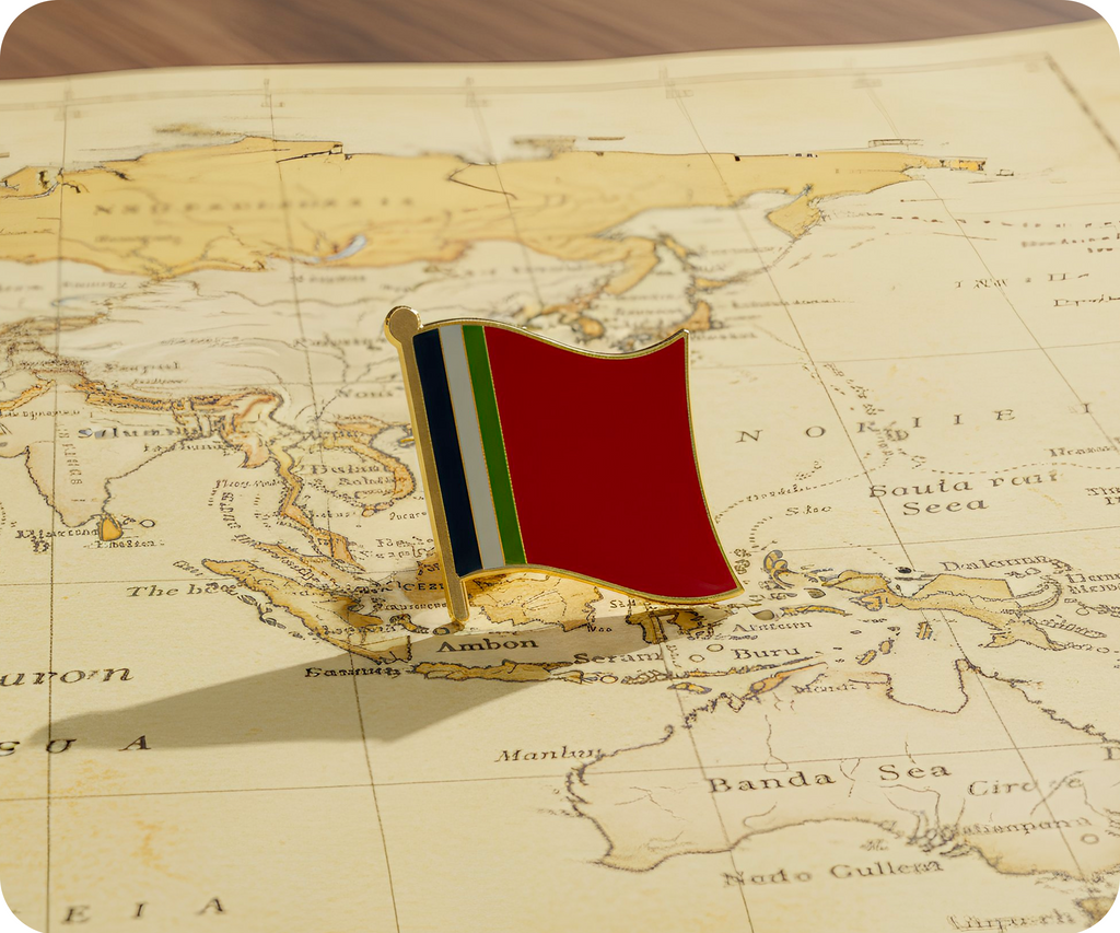 South Moluccans (South Maluku) Flag Pin Badge