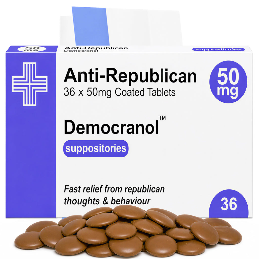 Anti-Republican Prescription Milk Chocolate, 36g | Vegetarian