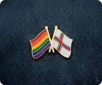 Rainbow & Faroe Islands Friendship Pin Badge