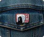 Ring Horror Television Pin Badge