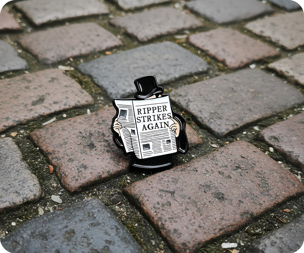 Jack The Ripper Strikes Again Pin Badge