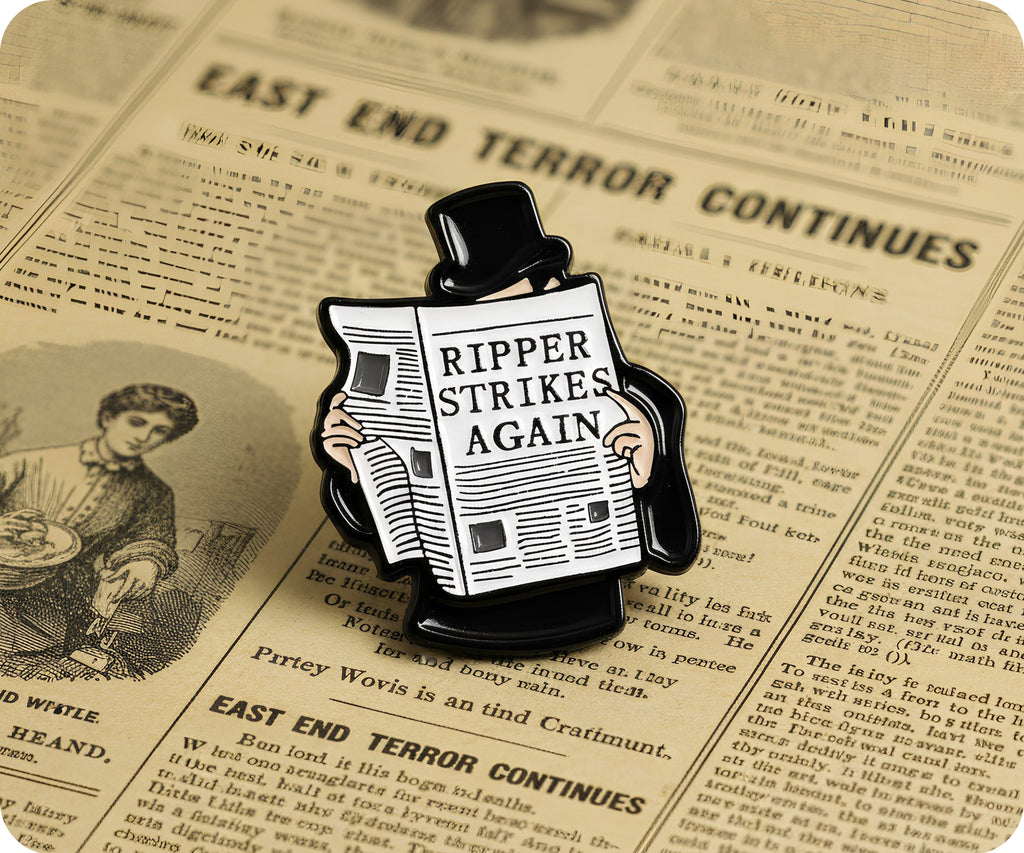 Jack The Ripper Strikes Again Pin Badge