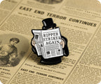Jack The Ripper Strikes Again Pin Badge