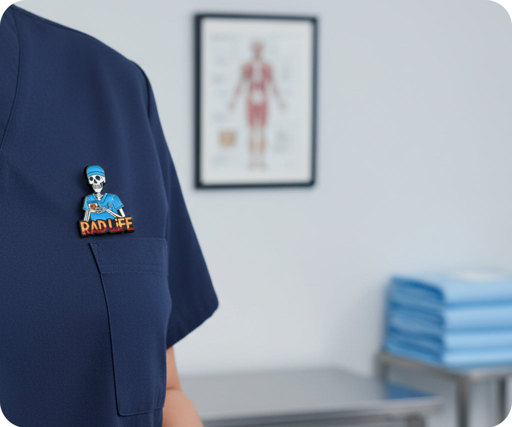Rad Life Radiology X Ray Surgeon Medial Pin Badge