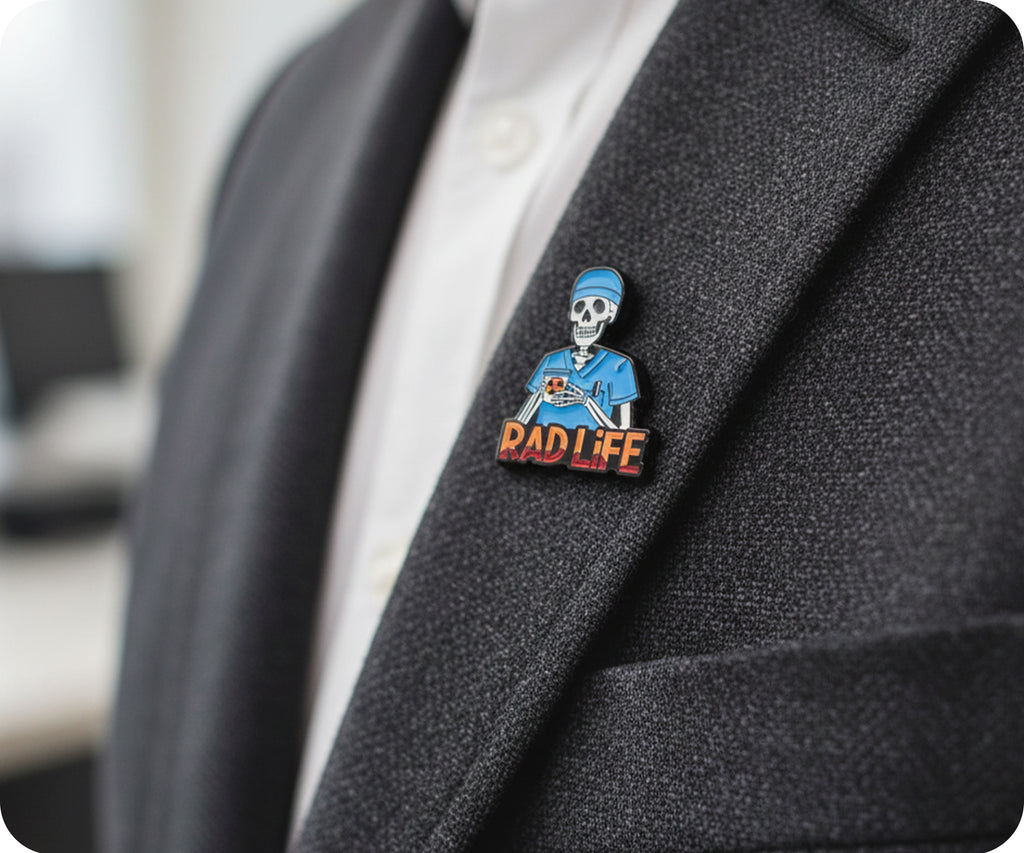 Rad Life Radiology X Ray Surgeon Medial Pin Badge