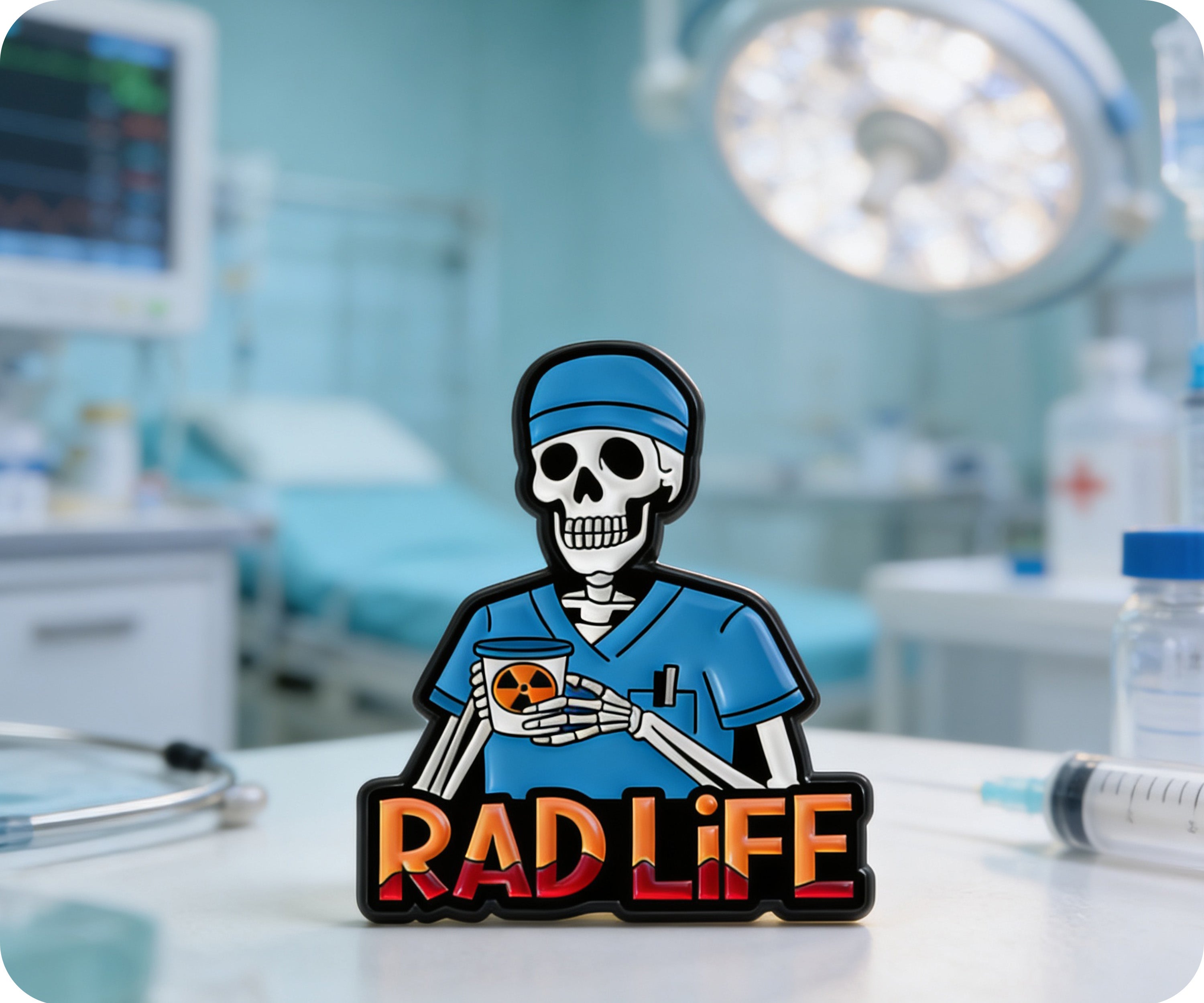 Pin de Solapa de Cirujano de Rayos X de Radiología Rad Life Imagen secundaria del producto