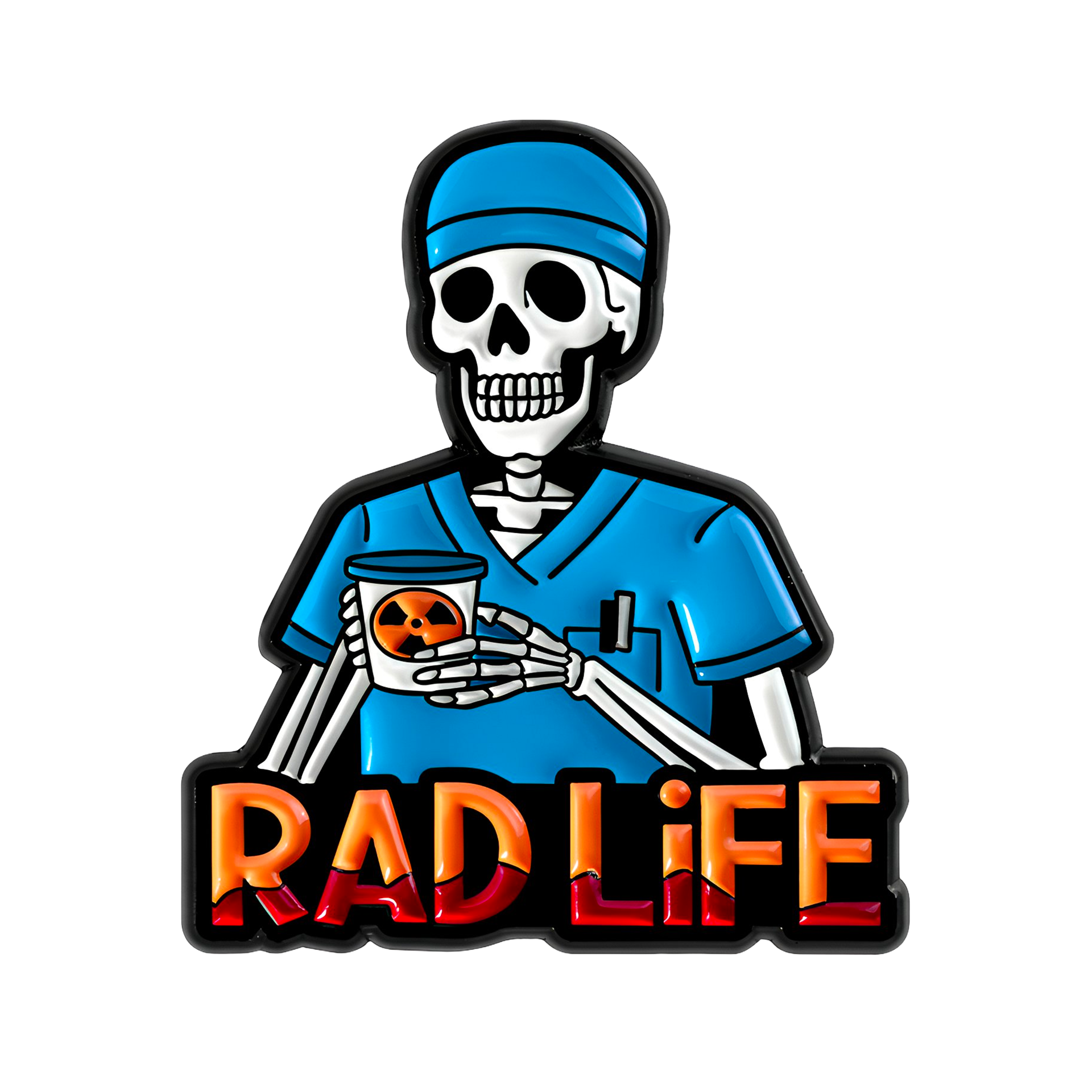 Rad Life Radiology X Ray Surgeon Medial Pin Badge