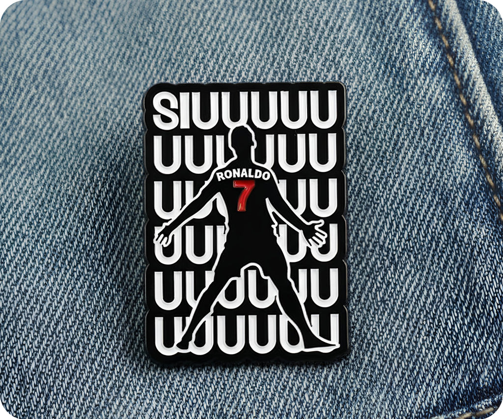 Ronaldo SIUUU Pin Badge