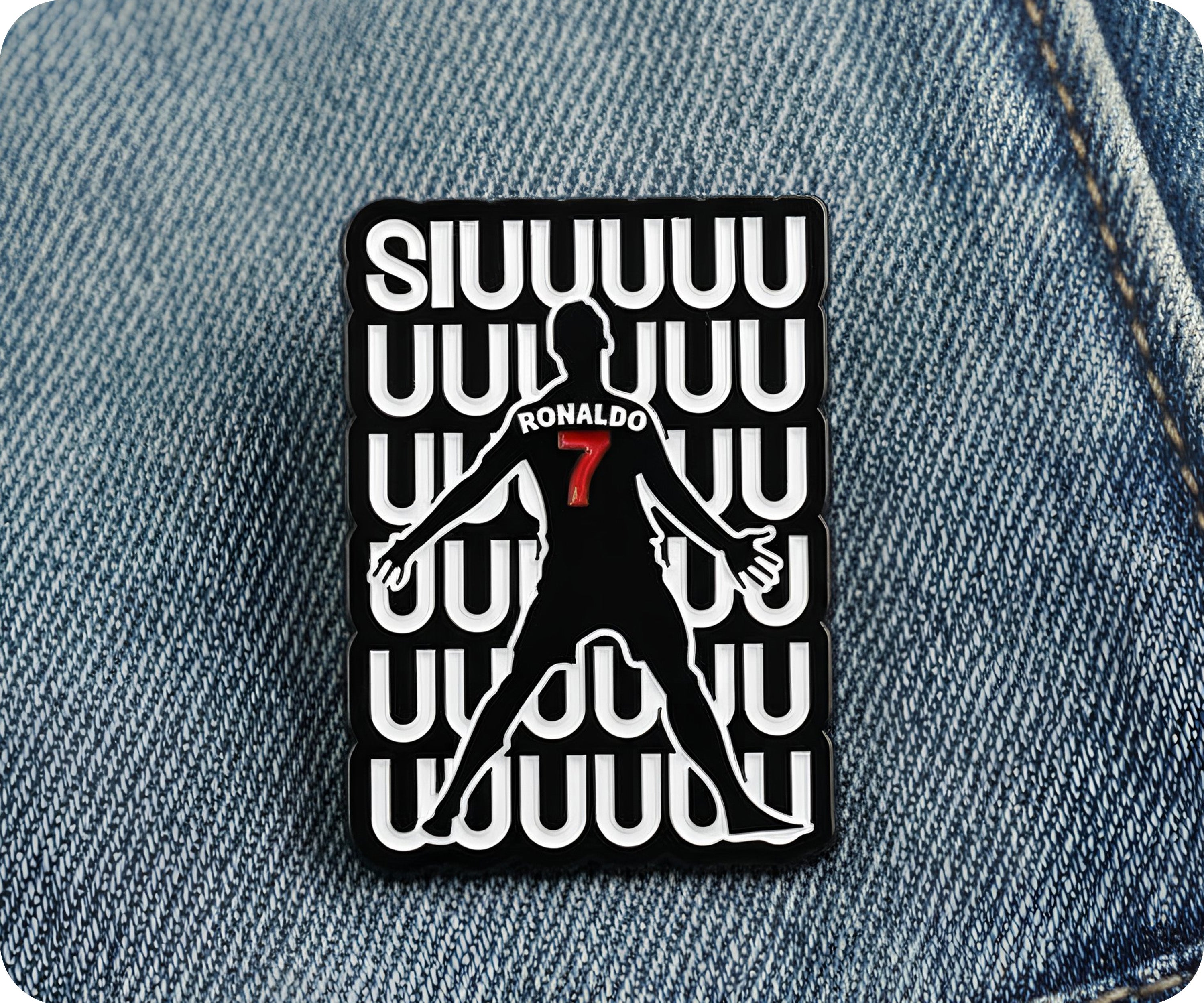 Ronaldo SIUUU Pin Badge