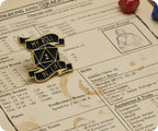My Roll In Life Gaming Dice Pin Badge