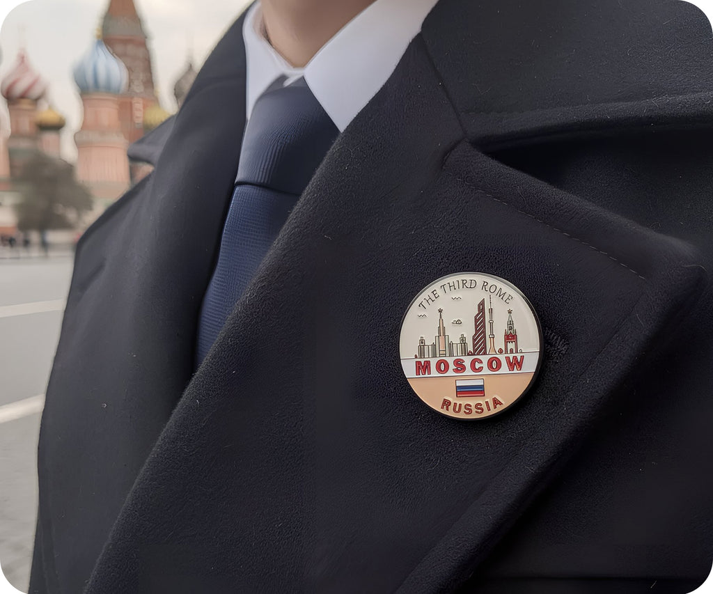Moscow The Third Rome Russia Pin Badge