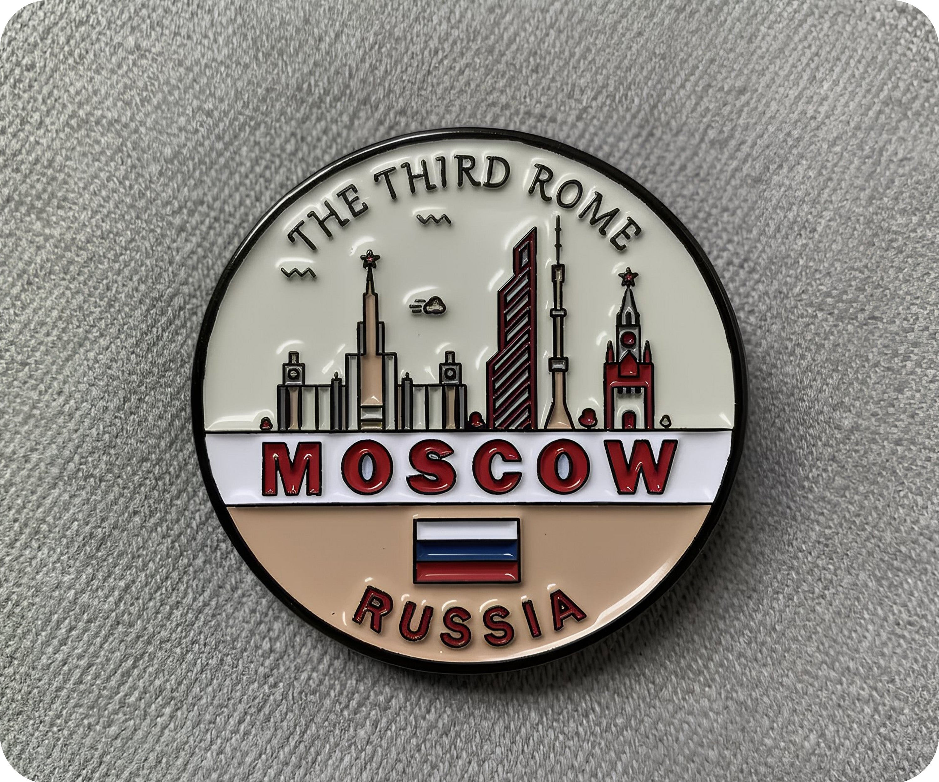 Moscow The Third Rome Russia Pin Badge