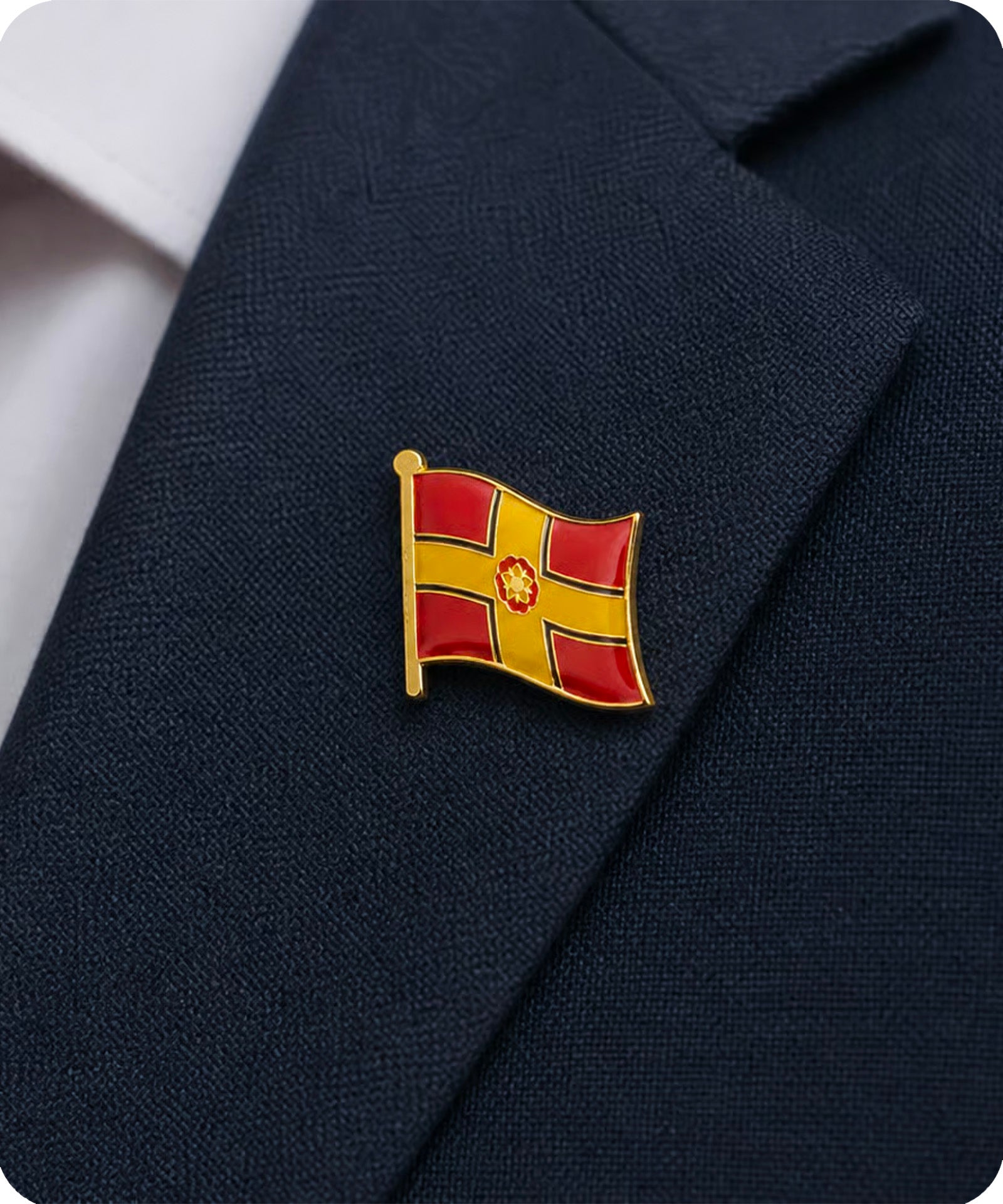 Northamptonshire County Flag Enamel Pin Badge