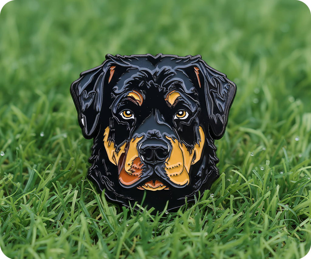 Rottweiler Dog Pin Badge