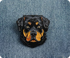 Rottweiler Dog Pin Badge