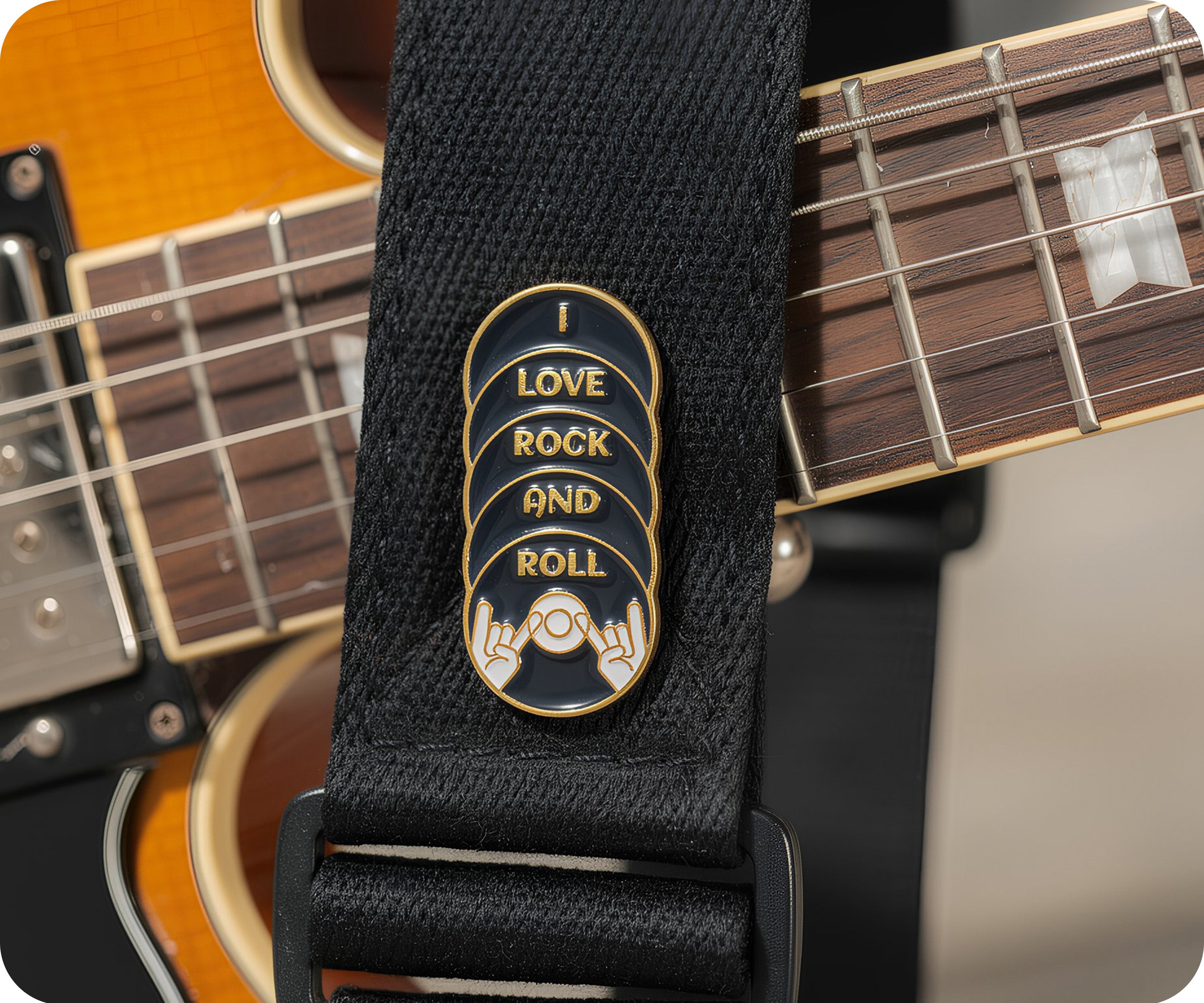I Love Rock & Roll Pin Badge