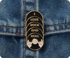 I Love Rock & Roll Pin Badge