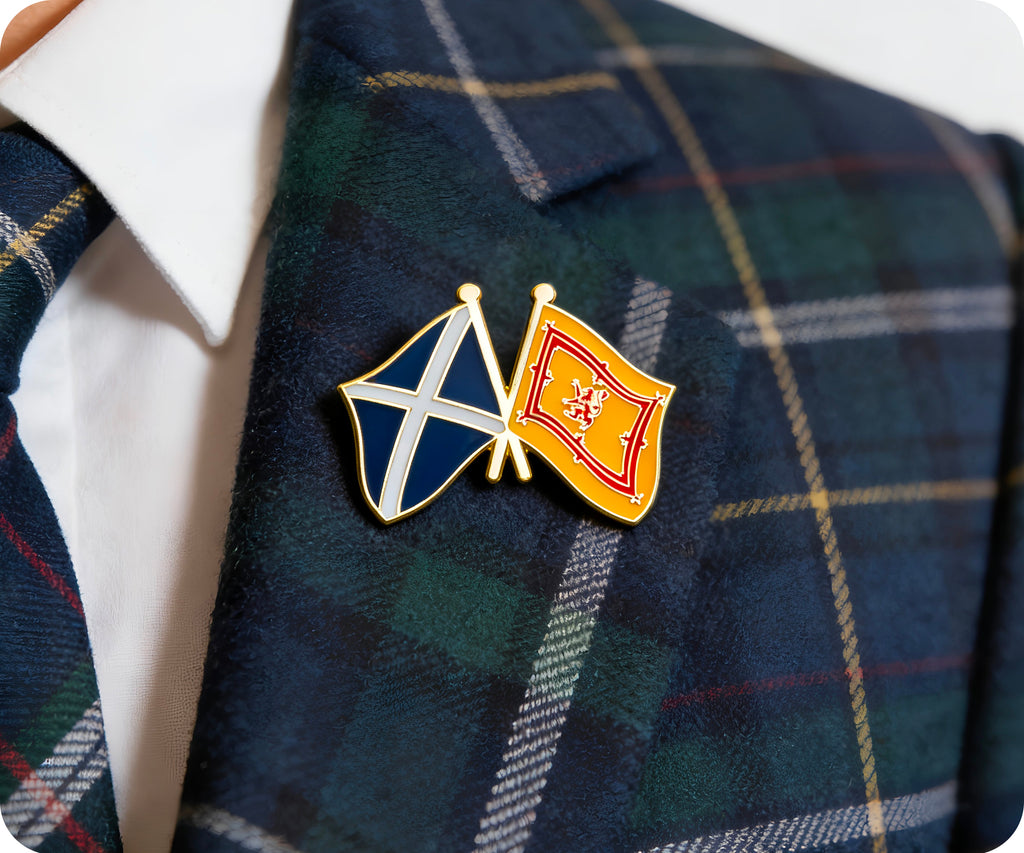 Scotland & Royal Banner Lion Friendship Pin Badge