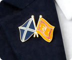 Scotland & Royal Banner Lion Friendship Pin Badge