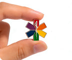 Rainbow Medical Ambulance Star Pin Badge