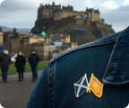 Scotland & Royal Banner Lion Friendship Pin Badge