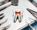 Dentist Tooth Rainbow Pin Badge