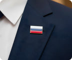 Russia Rectangle Pin Badge