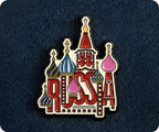 Moscow Kremlin Russia Tourist Pin Badge