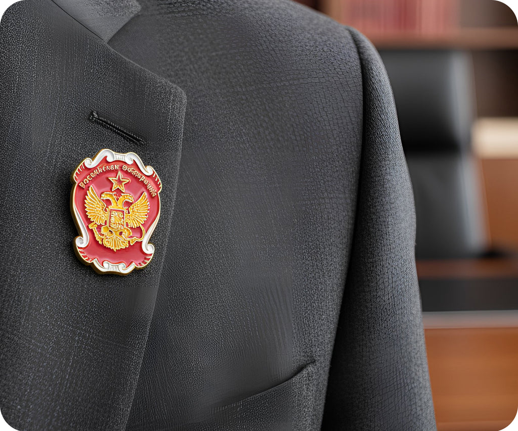 Российская Федерация Russian Federation Seal Pin Badge
