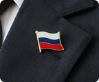 Russia Flag Pin Badge