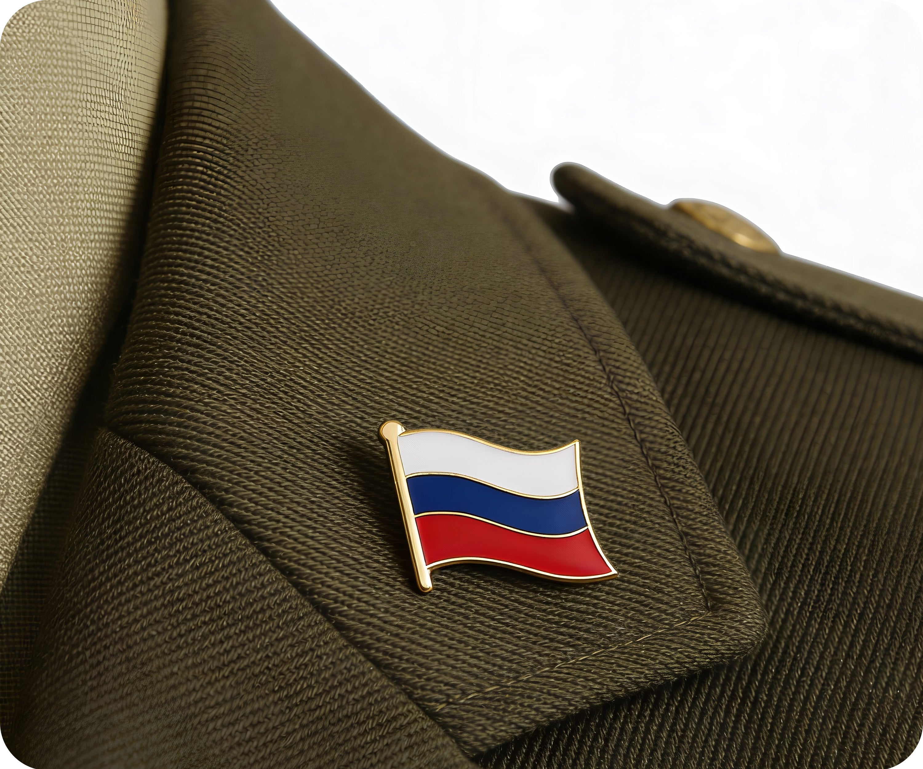 Russia Flag Pin Badge