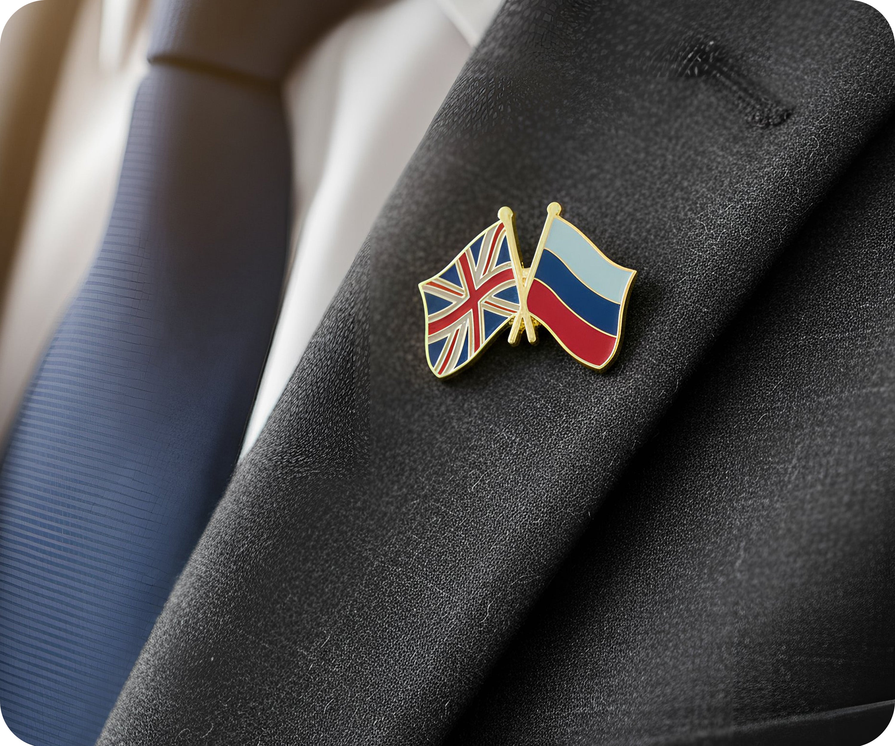 Pin de la amistad entre el Reino Unido y Rusia Imagen secundaria del producto