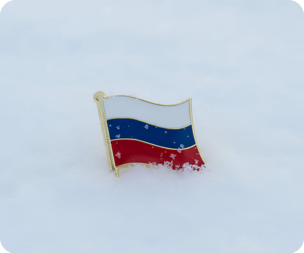 Russia Flag Pin Badge
