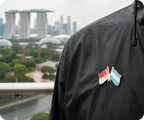 Singapore & Argentina Friendship Pin Badge