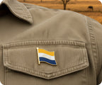 Union of South Africa Flag Pin Badge