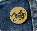 Sagittarius Zodiac Sign Pin Badge