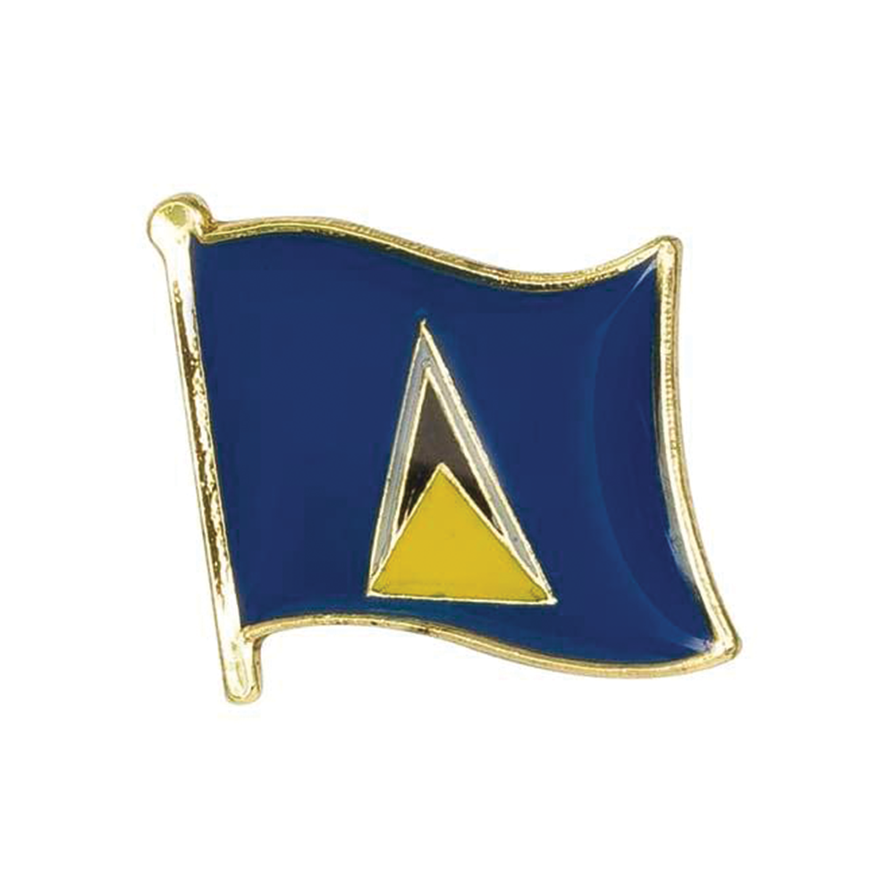 Pin con la bandera de Santa Lucía Imagen principal del producto