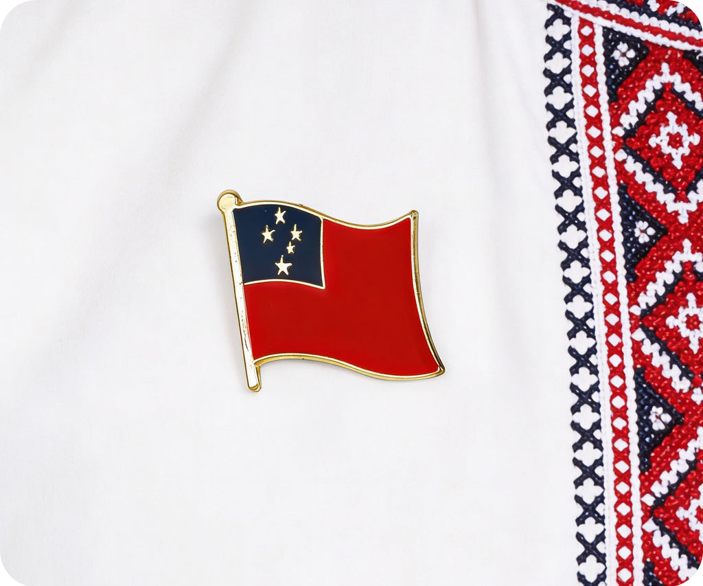 Samoa Flag Pin Badge