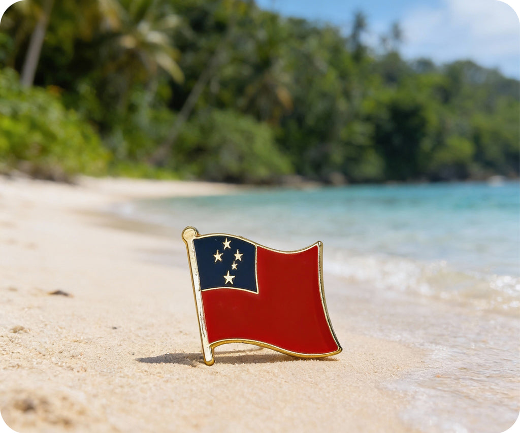 Samoa Flag Pin Badge