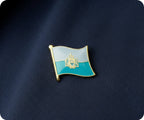 San Marino Flag Pin Badge