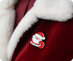 Santa Clause Christmas Xmas Pin Badge