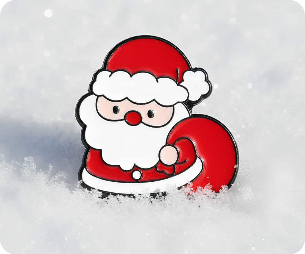 Santa Clause Christmas Xmas Pin Badge