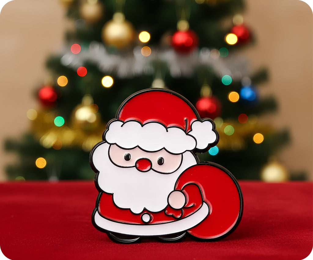 Santa Clause Christmas Xmas Pin Badge