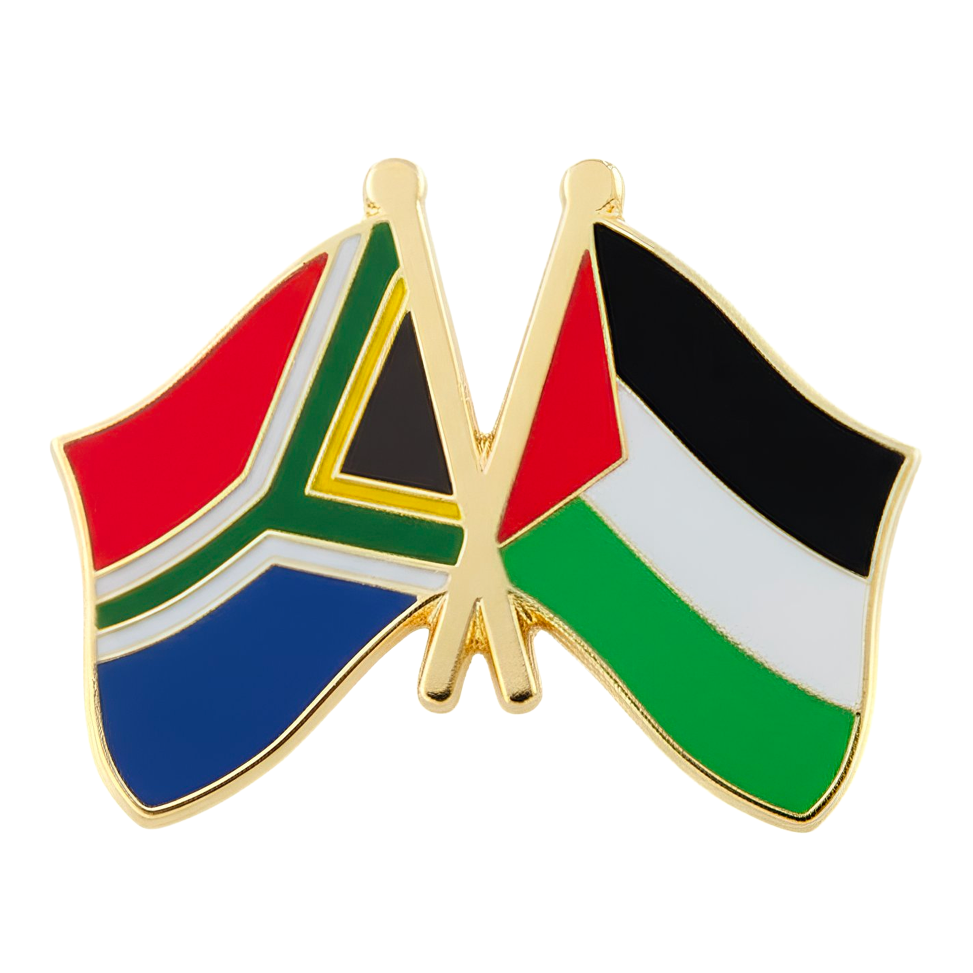 Pin de amistad de Sudáfrica y Palestina Imagen principal del producto