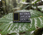 National Sarcasm Society Pin Badge