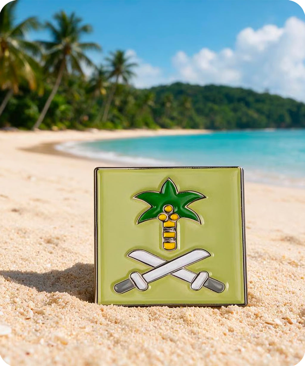 Saudi Arabia Emblem Enamel Lapel Pin Badge